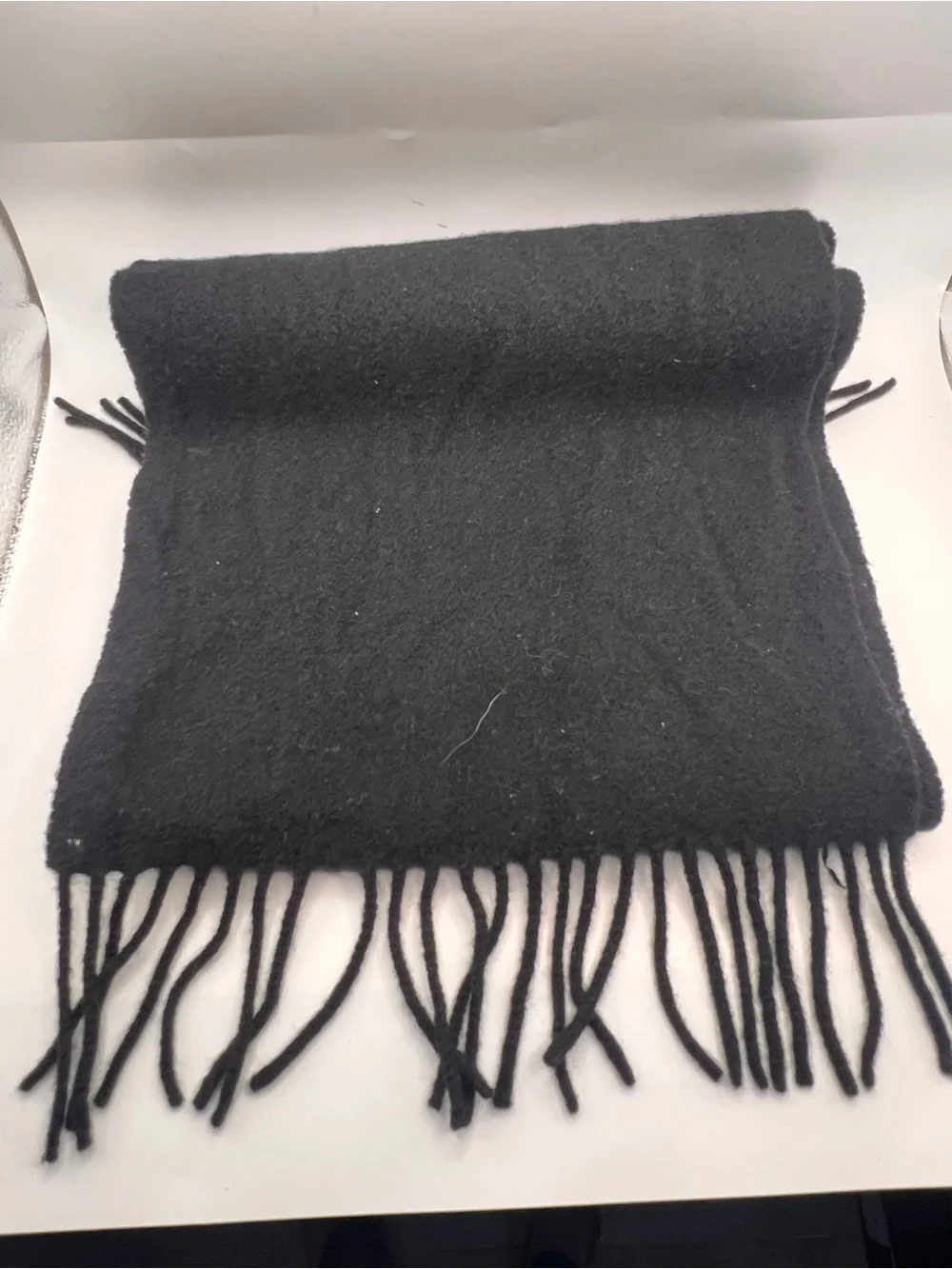 Ralph Lauren Black Wool Scarf Good
